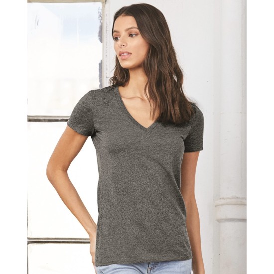 BELLA + CANVAS - Women’s Triblend Deep V-Neck Tee