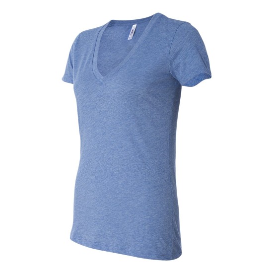 BELLA + CANVAS - Women’s Triblend Deep V-Neck Tee