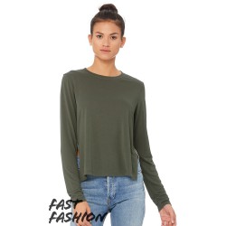 BELLA + CANVAS - Fast Fashion Women's Side Slit Long Sleeve Tee