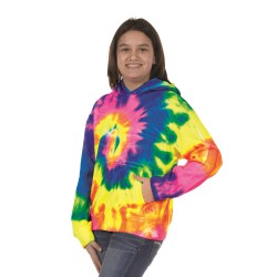 Youth Multi-Color Swirl Hooded Sweatshirt - 854BMS