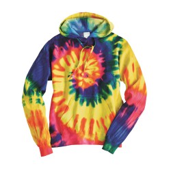 Multi-Color Spiral Pullover Hooded Sweatshirt - 854MS