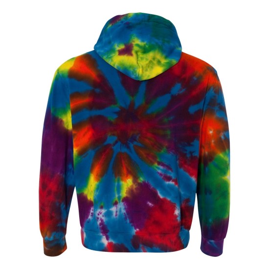 Rainbow Multi-Color Cut-Spiral Hooded Sweatshirt - 854TD