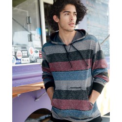 Printed Stripes Fleece Sweatshirt - 8603