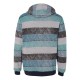 Printed Stripes Fleece Sweatshirt - 8603