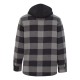 Burnside - Quilted Flannel Full-Zip Hooded Jacket