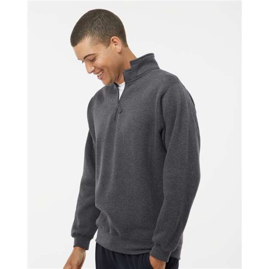 J. America - Heavyweight Fleece Quarter-Zip Sweatshirt