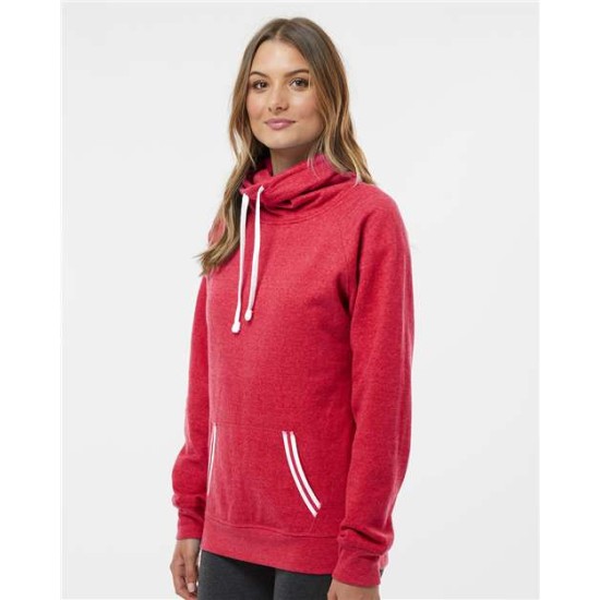 J. America - Women’s Relay Cowl Neck Sweatshirt