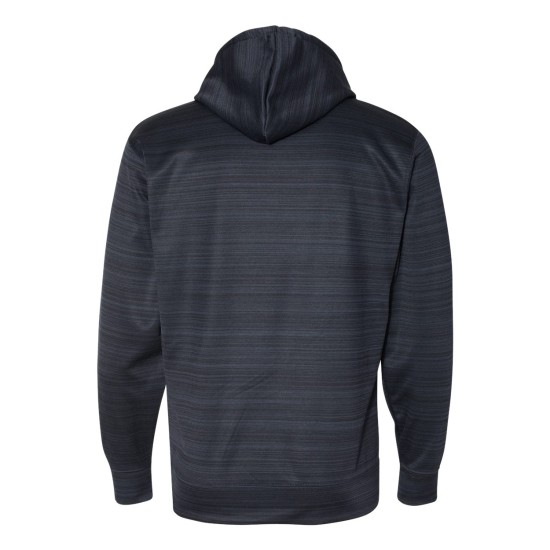 J. America - Odyssey Striped Performance Fleece Hooded Sweatshirt