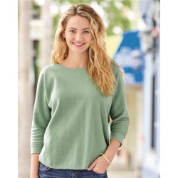 J. America - Women's Lounge Fleece Dolman Crewneck Sweatshirt