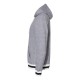 J. America - Peppered Fleece Lapover Hooded Sweatshirt