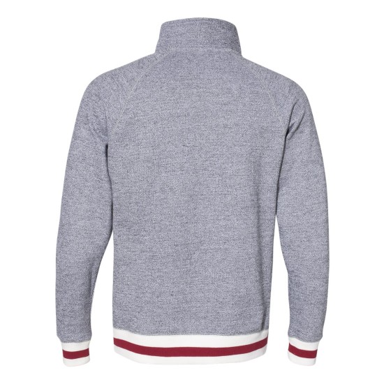 J. America - Peppered Fleece Quarter-Zip Sweatshirt