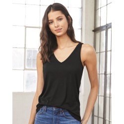 BELLA + CANVAS - Women's Flowy V-Neck Tank