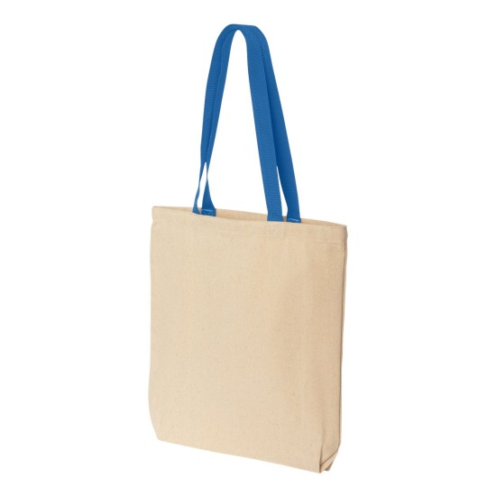 Liberty Bags - Natural Tote with Contrast-Color Handles
