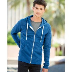 J. America - Triblend Full-Zip Hooded Sweatshirt