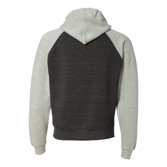 J. America - Triblend Raglan Full-Zip Hooded Sweatshirt