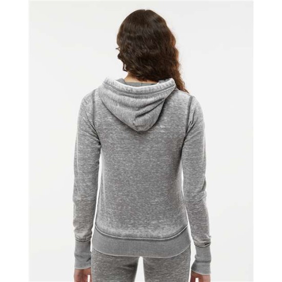 J. America - Women's Zen Fleece Full-Zip Hooded Sweatshirt