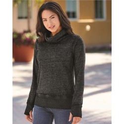 J. America - Women’s Zen Fleece Cowl Neck Sweatshirt