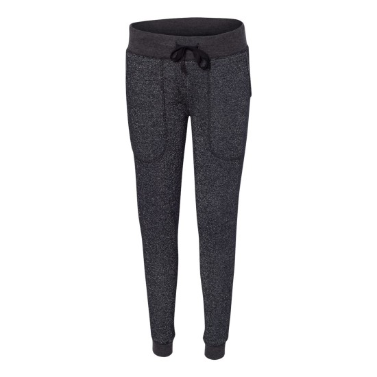 J. America - Women's Glitter French Terry Fleece Joggers