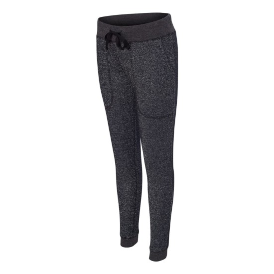 J. America - Women's Glitter French Terry Fleece Joggers