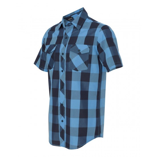 Buffalo Plaid Short Sleeve Shirt - 9203