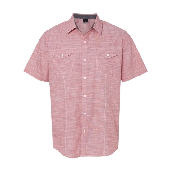 Burnside - Textured Solid Short Sleeve Shirt