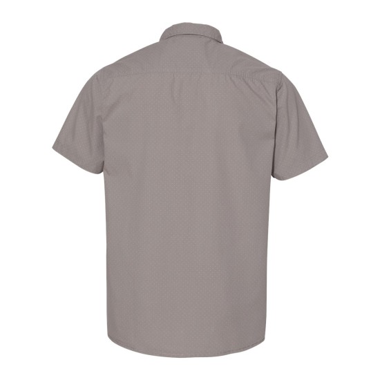 Burnside - Peached Printed Poplin Short Sleeve Shirt