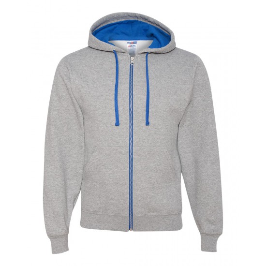 JERZEES - NuBlend Colorblocked Full-Zip Hooded Sweatshirt
