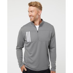 3-Stripes Double Knit Quarter-Zip Pullover - A482