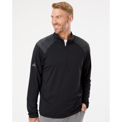 Shoulder Stripe Quarter-Zip Pullover - A520