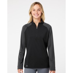 Women's Stripe Block Quarter-Zip Pullover - A521