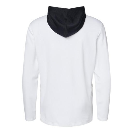 Textured Mixed Media Hooded Sweatshirt - A530
