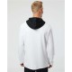 Textured Mixed Media Hooded Sweatshirt - A530