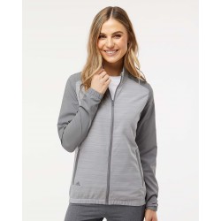 Women's Heather Block Full-Zip Wind Jacket - A547