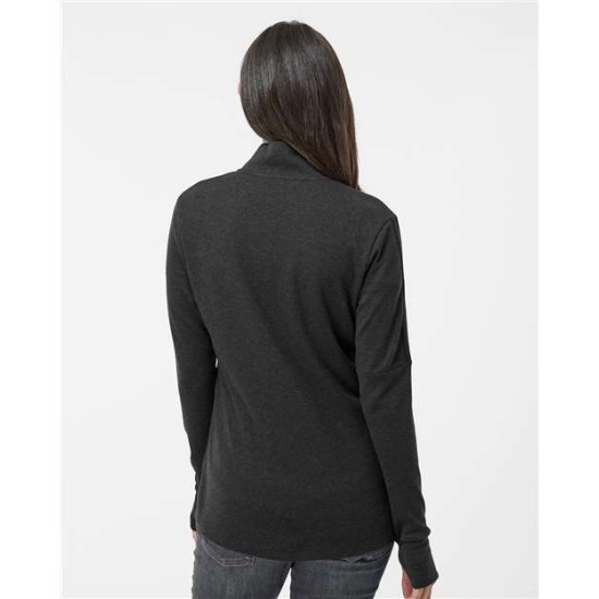 Women's 3-Stripes Quarter-Zip Sweater - A555