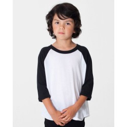 American Apparel - Toddler 50/50 Poly/Cotton Three-Quarter Sleeve Tee