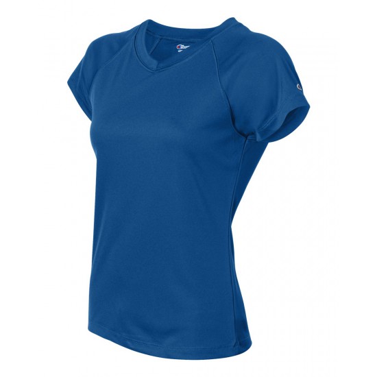 Champion - Double Dry Women's V-Neck Performance T-Shirt