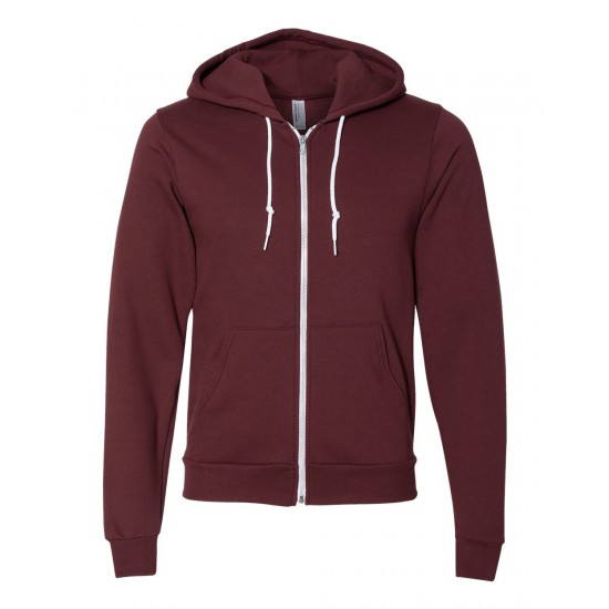 American Apparel F497 Unisex Flex Fleece Zip Hoodie - USA Made, Cotton/Polyester, Multiple Sizes