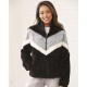 Women's Chevron Fuzzy Fleece Pullover - FZ05