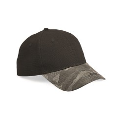 Outdoor Cap - Canvas Crown Cap with Weathered Camo Visor