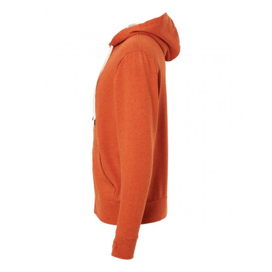 Unisex Heathered French Terry Full-Zip Hooded Sweatshirt - PRM90HTZ