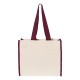 Q-Tees - 14L Tote with Contrast-Color Handles