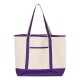 Q-Tees - 34.6L Large Canvas Deluxe Tote
