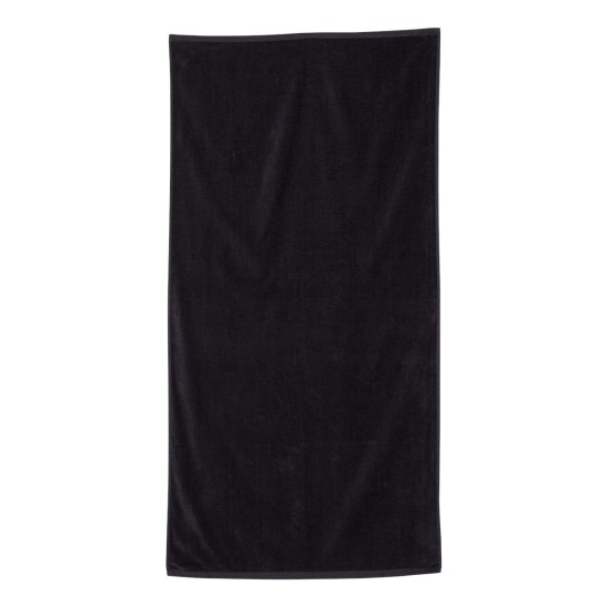 Q-Tees - Velour Beach Towel Q-Tees - Velour Beach Towel