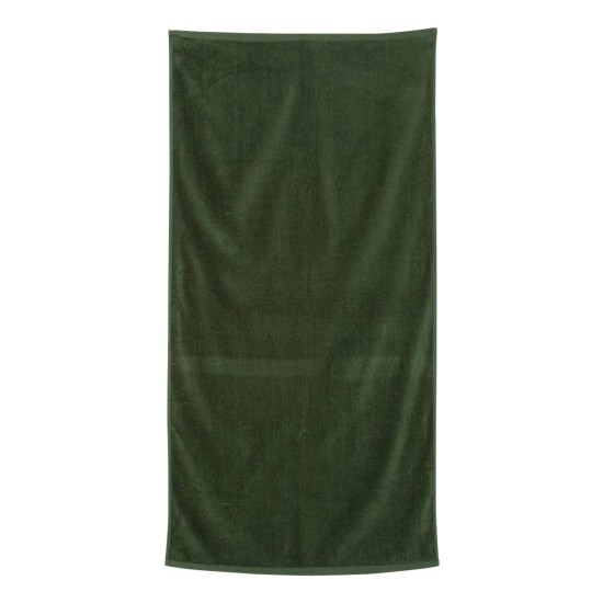 Q-Tees - Velour Beach Towel