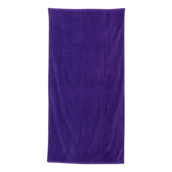 Q-Tees - Velour Beach Towel