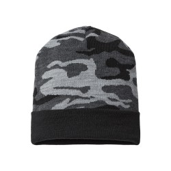 CAP AMERICA - USA-Made Camo Cuffed Beanie - RKC12