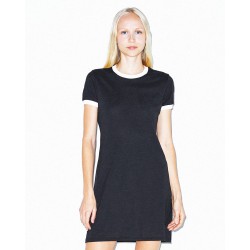 American Apparel - Women's Poly/Cotton Ringer Tee Dress