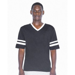 American Apparel - Unisex Poly/Cotton V-Neck Football Tee