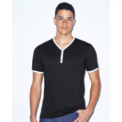 American Apparel - Unisex Poly/Cotton V-Neck Henley