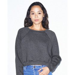 American Apparel - Women's Flex Fleece Raglan Crop Sweatshirt